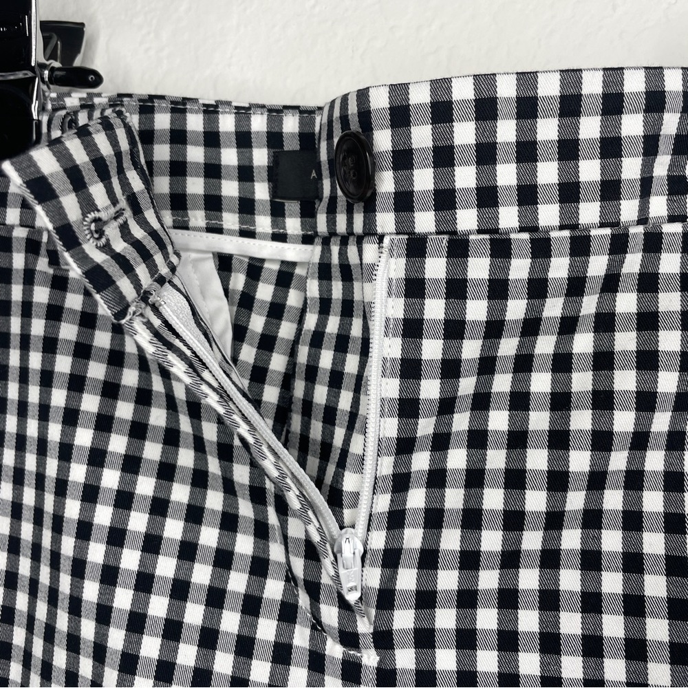 Ann Taylor The Gingham Crop Pant Black and White - Picture 7 of 9